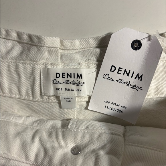 Miss Selfridge White Denim Skirt - Picture 6 of 10